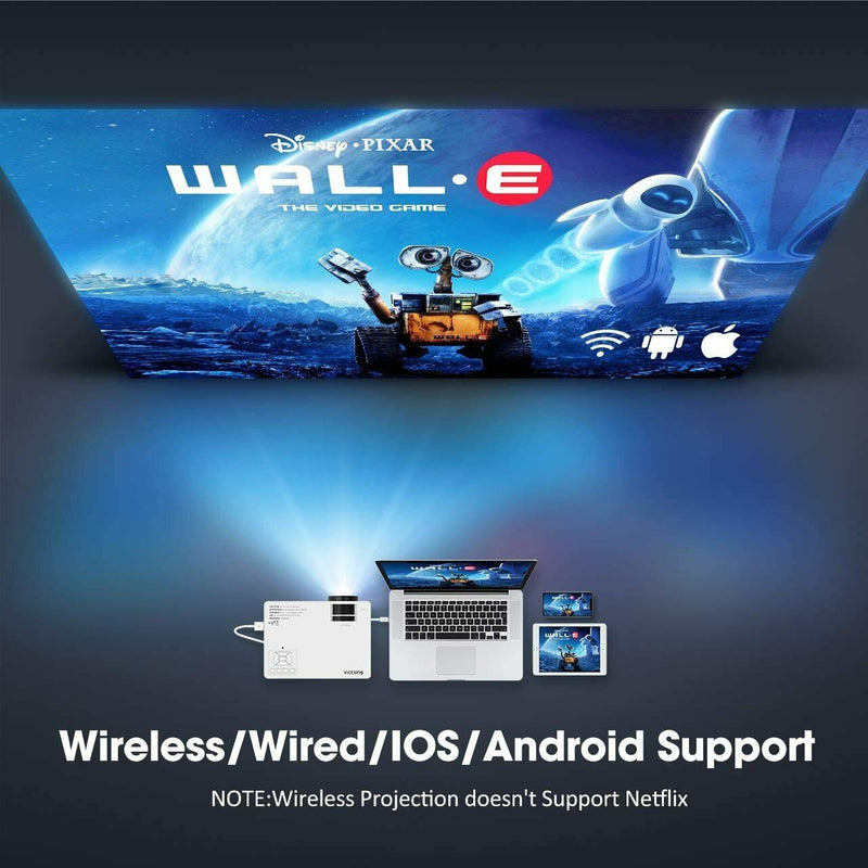 Mini Projector. Portable Video Projector for Home Theater Movie Projector.