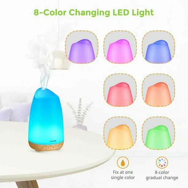 Essential Oil Diffuser with Oils. (150 ml) Oil Diffuser with 6 Pure Essential Oils.