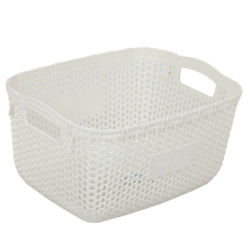Small Storage Organiser Plastic Basket. ( Pack of 6 ) Stackable.