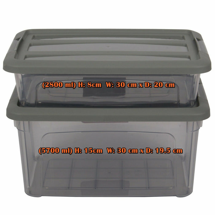 Plastic Food Storage Containers - 8pcs
