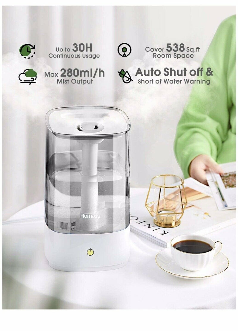 Ultrasonic Cool Mist Humidifier 4.5 L. Fresh Air Humidifiers. 28dB Quiet.