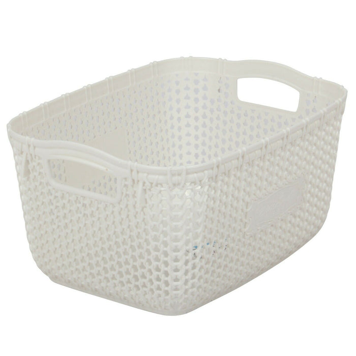 Small Storage Organiser Plastic Basket. ( Pack of 6 ) Stackable.