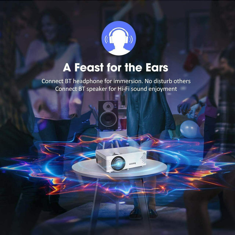 Mini Projector. Portable Video Projector for Home Theater Movie Projector.