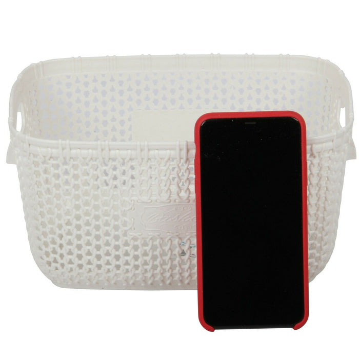 Small Storage Organiser Plastic Basket. ( Pack of 6 ) Stackable.