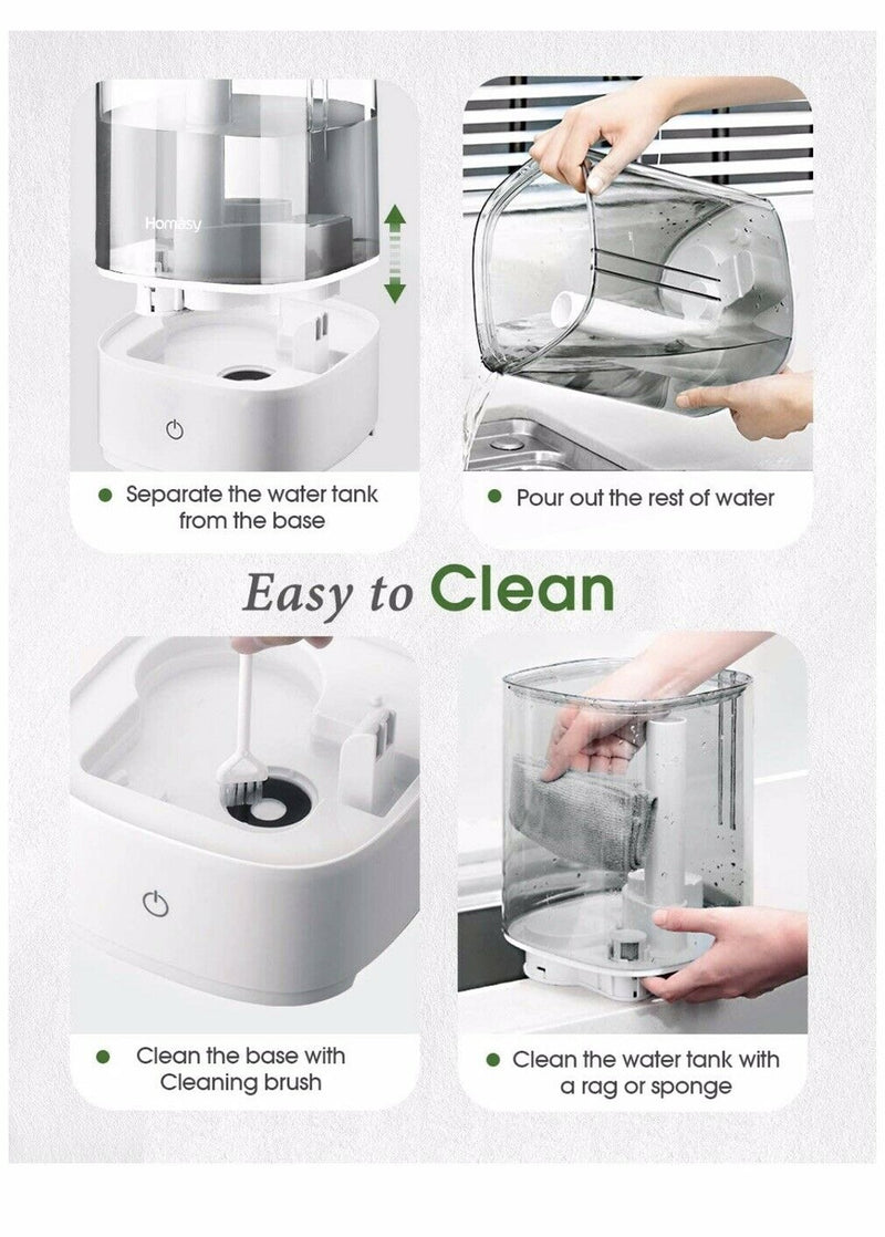 Ultrasonic Cool Mist Humidifier 4.5 L. Fresh Air Humidifiers. 28dB Quiet.