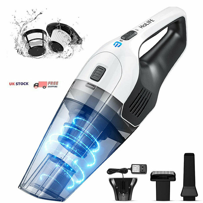 2x HoLife Handheld Vacuum Cleaner Cordless with HEPA Filter.