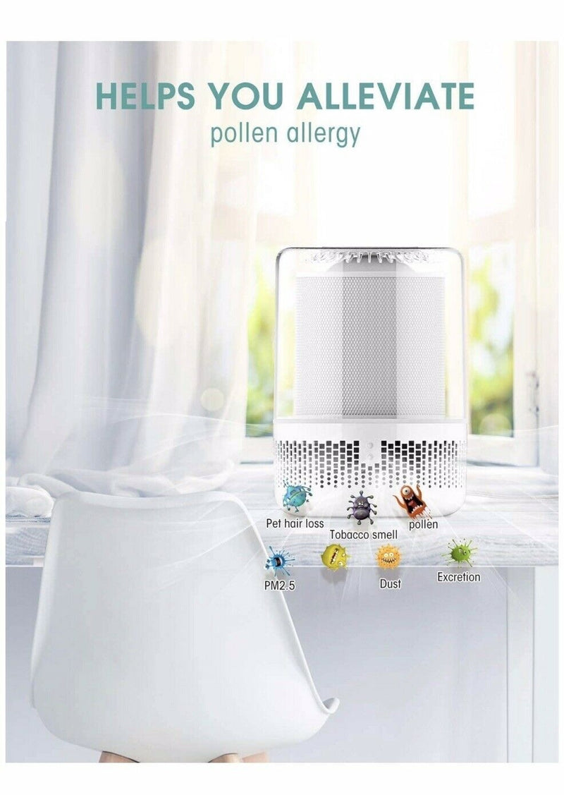 Air Purifier Air Cleaner. True HEPA and Active Carbon Filters. Room Purifier.