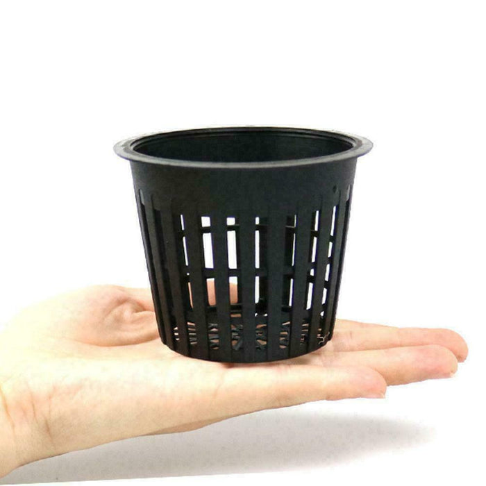 Extra Small Net Cup Pots Baskets. Plastic Hydroponic Pond. (10.000pcs) (0.1 Lt)