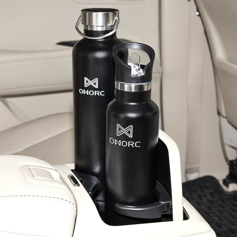 1L Stainless Steel Water Bottle. Portable&Leak-Proof. Keep Cold&Hot. Vacuum Insulated.