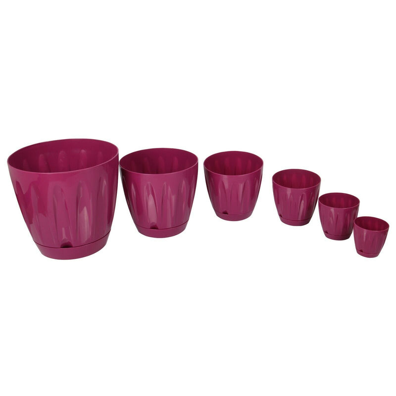 Bright Coloured Indoor / Outdoor Plant Pots with Drainage. Plastic Planters UK.