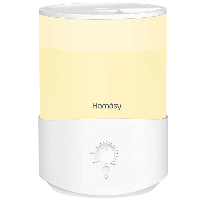 2.5L Cool Mist Humidifier Aroma Diffuser with Warm Night Lights. 28dB Quiet.
