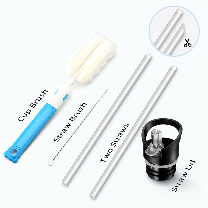 1L Stainless Steel Water Bottle. Portable&Leak-Proof. Keep Cold&Hot. Vacuum Insulated.