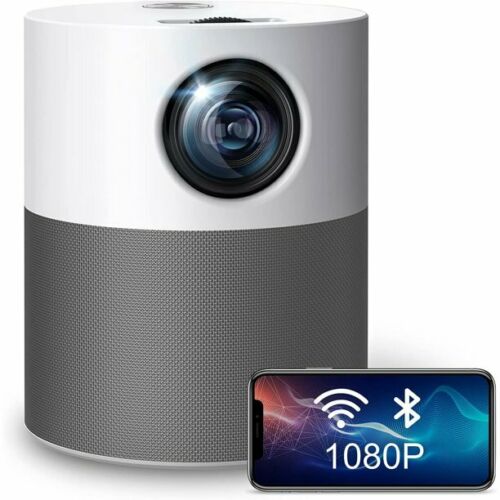 Mini WiFi Native 1080P Projector. Portable Home Theater Movie Projector.