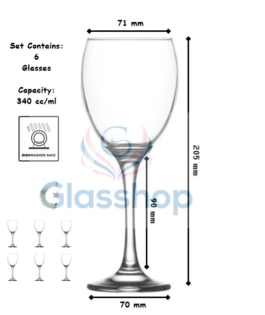Elevate Your Wine Experience with our Long Stem White Wine Glasses - Set of 6