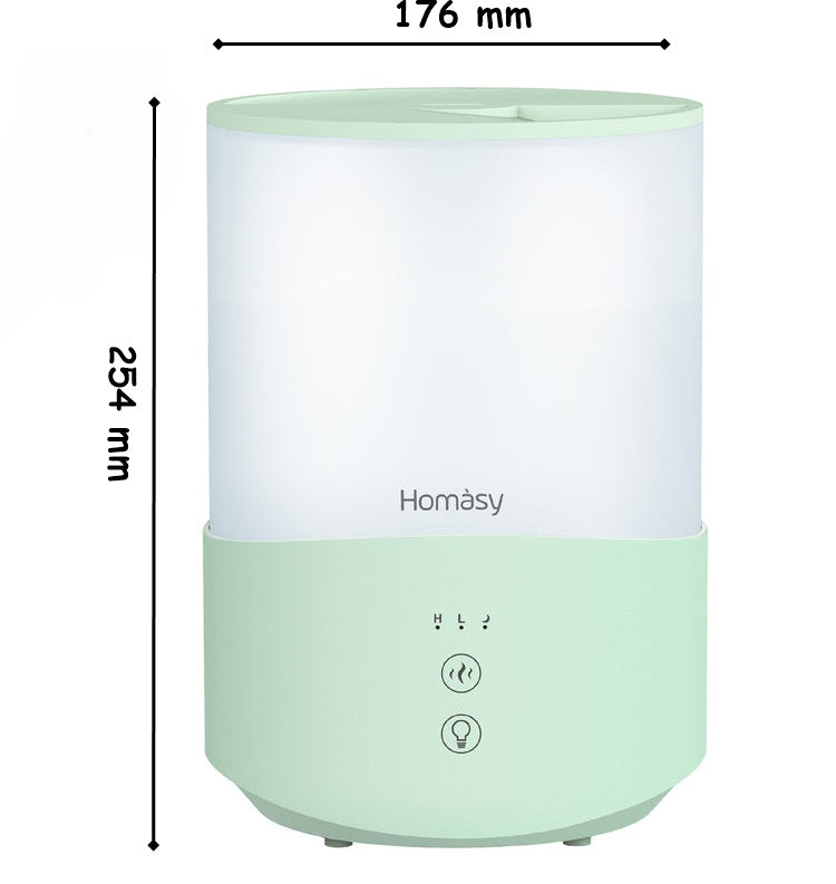 2.5L Cool Mist Humidifier Aroma Diffuser with 7-Color Night Lights. 25dB Quiet.