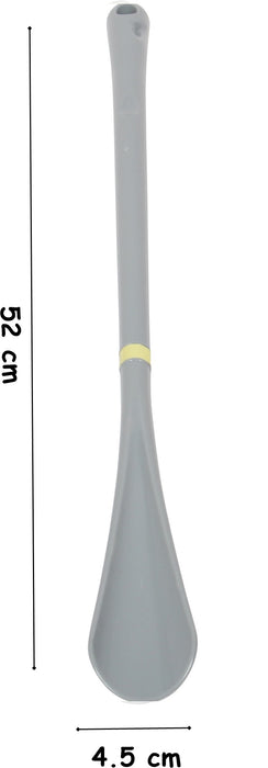 2x Extra Long Shoe Horn. Strong Plastic and Hanging Hole. (52 cm) (Grey)