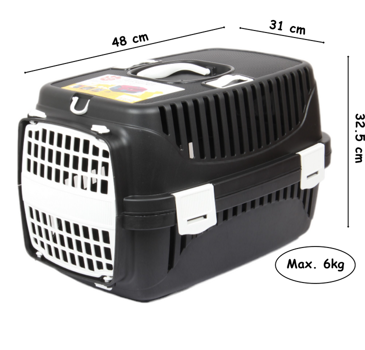Small Pet Carrier. (Black & White)