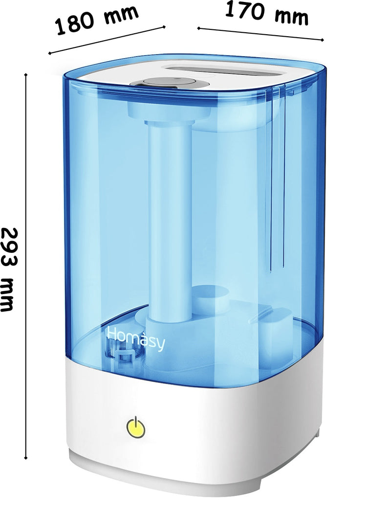 Ultrasonic Cool Mist Humidifier 4.5 L. Fresh Air Humidifiers. 28dB Quiet.