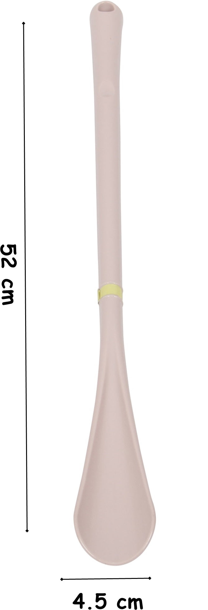 2x Extra Long Shoe Horn. Strong Plastic and Hanging Hole. (52 cm) (Pink)