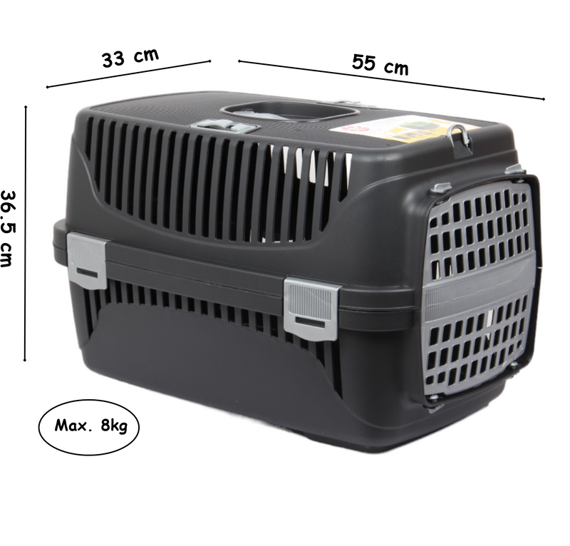 Plastic Large Pet Carrier. Pet Travel Box.