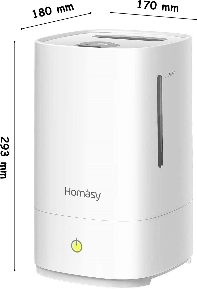 Ultrasonic Cool Mist Humidifier 4.5 L. Fresh Air Humidifiers. 28dB Quiet.