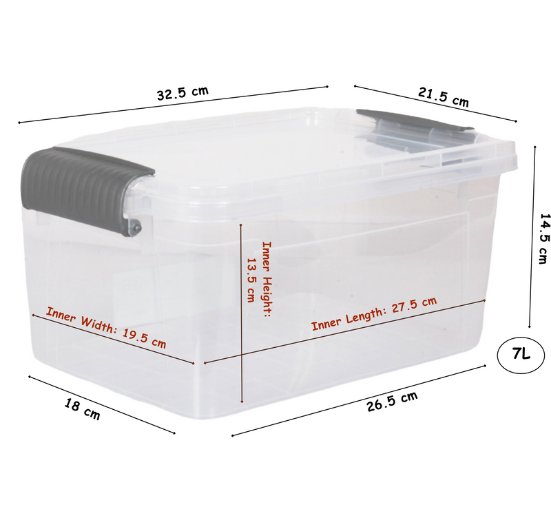 Small Storage Box with Lid. (7 Litre)