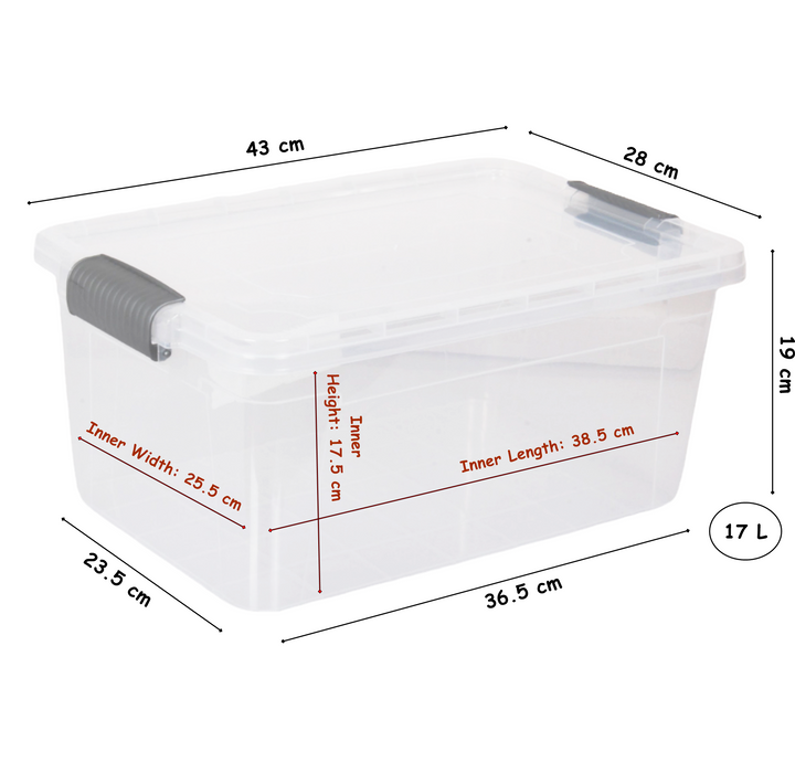 Storage Box with Lid. (17 Litre)