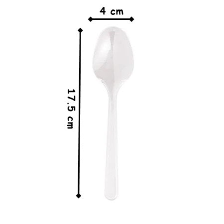 Plastic Clear Disposable Spoon. (2000pcs).