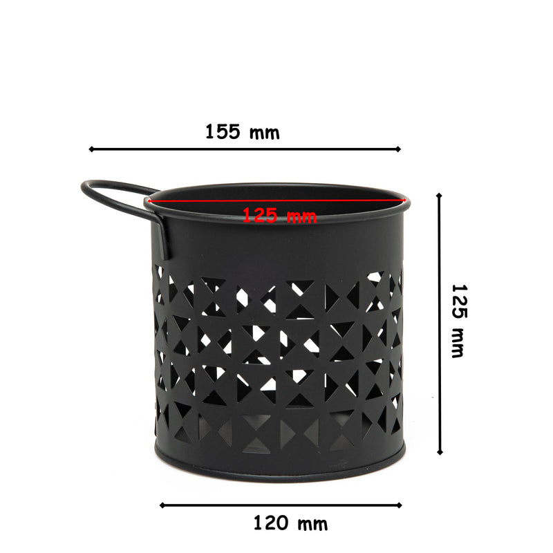 Kitchen Utensil Holder. Cutlery Holder Stand. Metal Organiser with Handle.