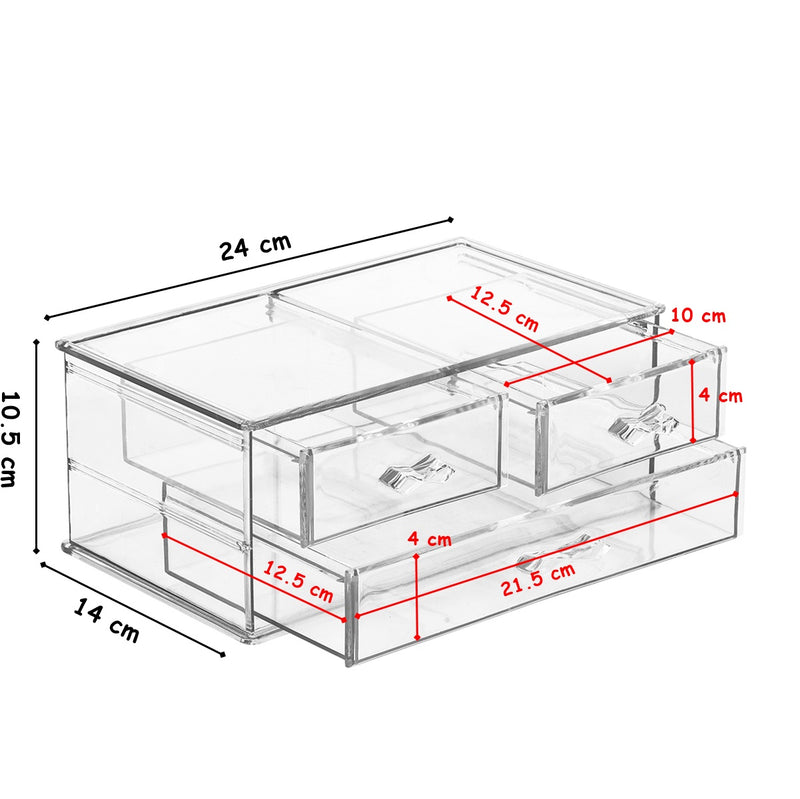 Makeup Organiser with Drawers. Acrylic Cosmetic Organiser.