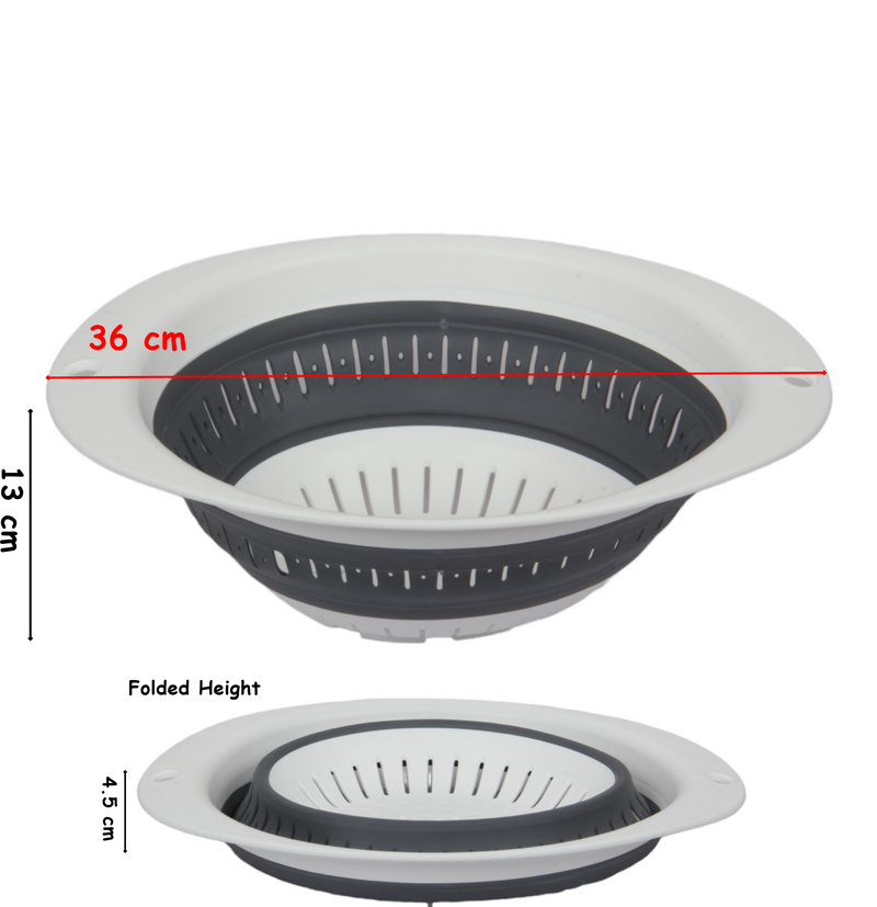 Collapsible Colander. Folding Strainer Basket.