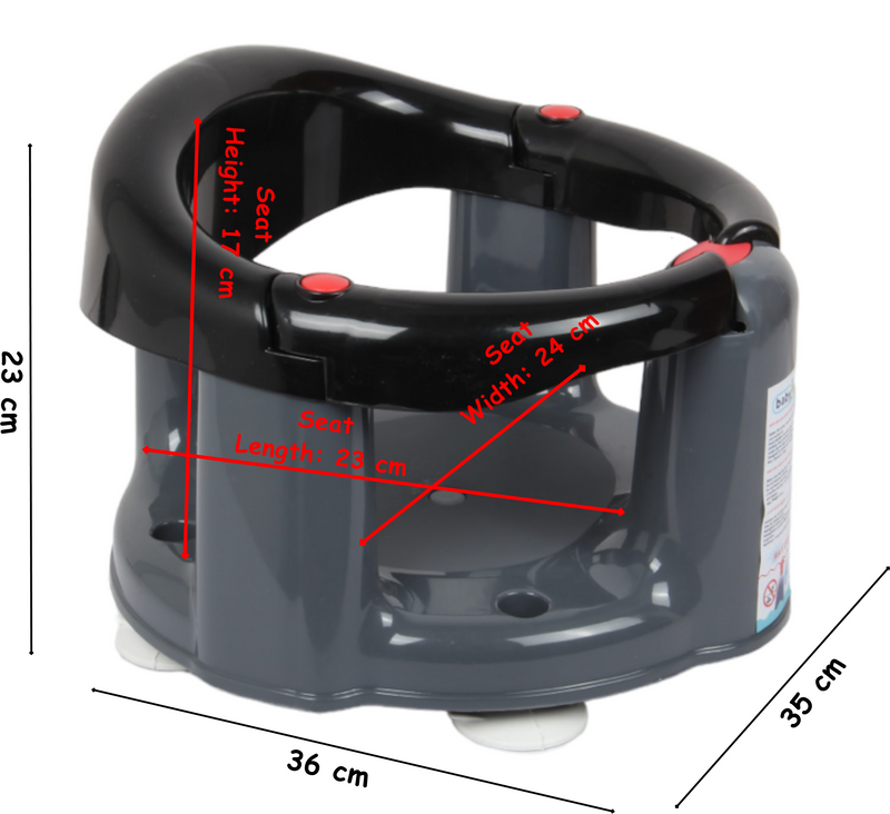 Baby Bath Seat. Baby Seat Support. (Black)