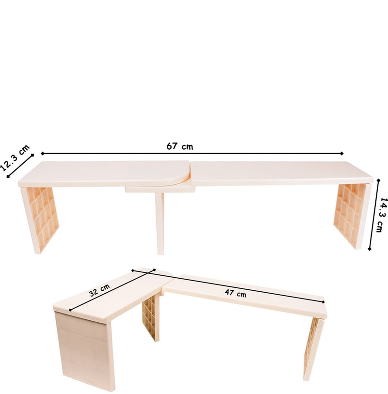 Organiser Shelf. Cupboard/Countertop Corner Shelf Organiser.