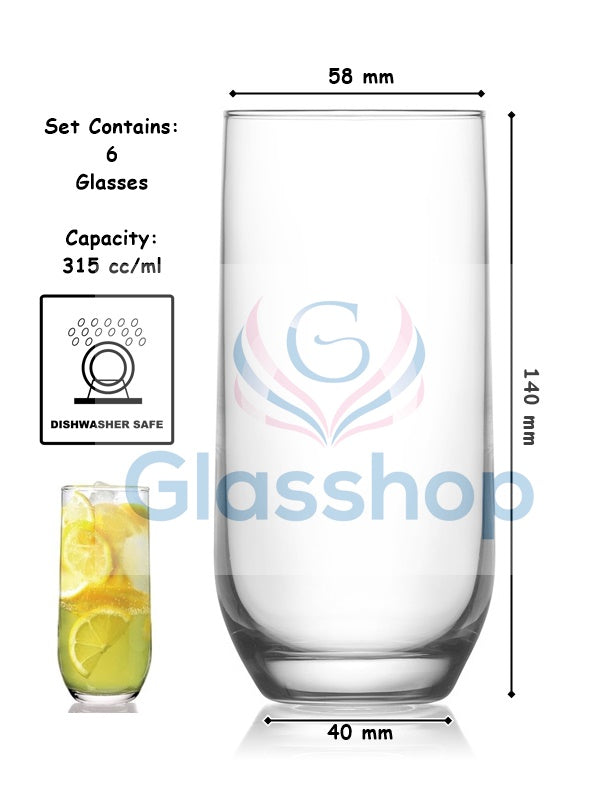 Highball Tall Drinking Glass Set - Elevate Your Sips!