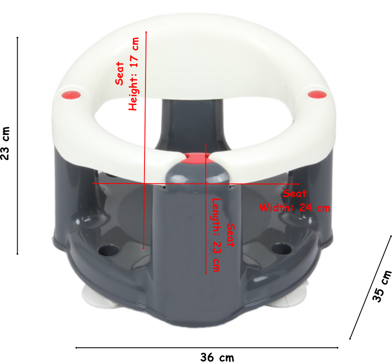 Baby Bath Seat. Baby Seat Support. (White)