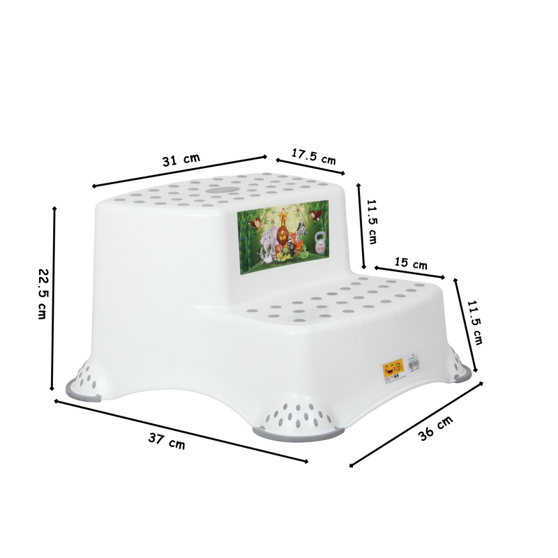 Kids Step Stool. Anti Slip 2 Steps Stool for Toddlers.