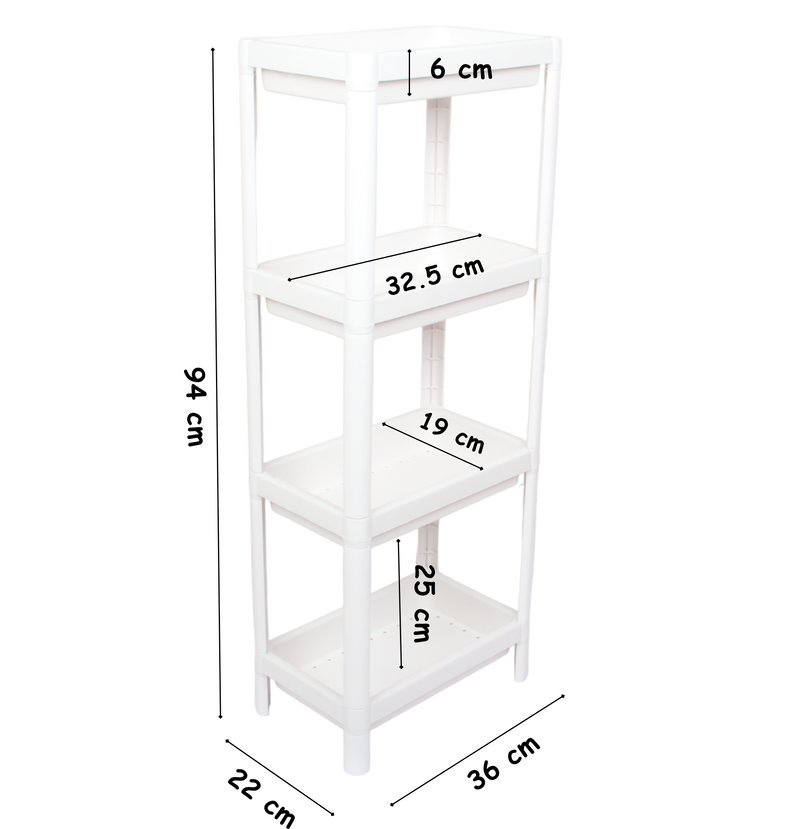 4 Tier Kitchen Bathroom Shelf Organiser.