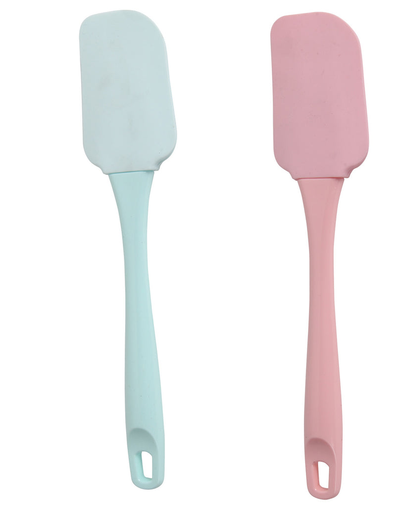 Silicone Cooking Baking Mixing Non-Stick Heat Resistant Spatula. (2 Pieces).