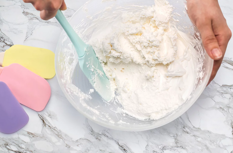 Silicone Cooking Baking Mixing Non-Stick Heat Resistant Spatula. (2 Pieces).