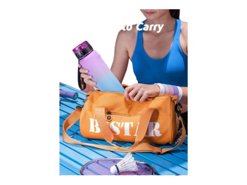 1 Liter Water Bottle. Time Marked Motivational Fitness Sports Tritan Drinking Water Bottle. Leakproof.