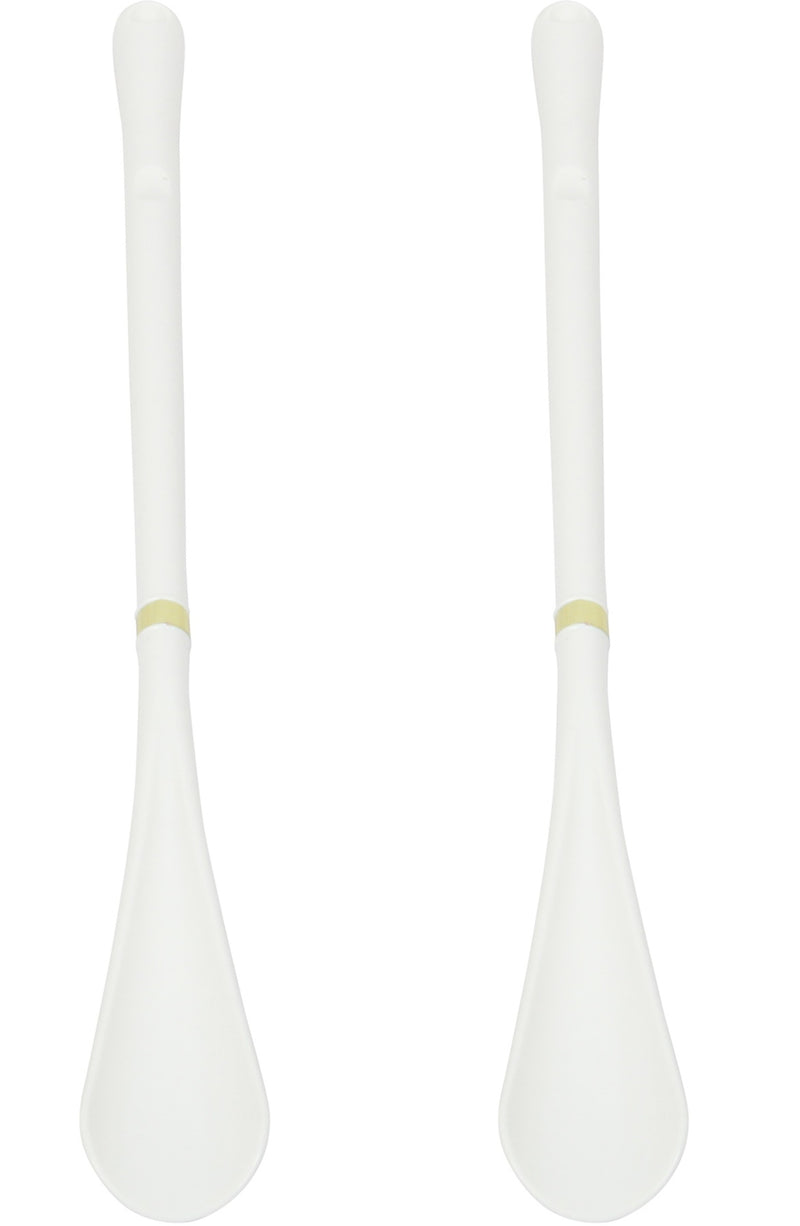 2x Extra Long Shoe Horn. Strong Plastic and Hanging Hole. (52 cm) (White)