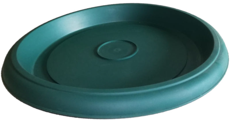 Plastic Round Flower Pot and Saucer. Waterdrop Decor In/Out Planter Plant Pot.