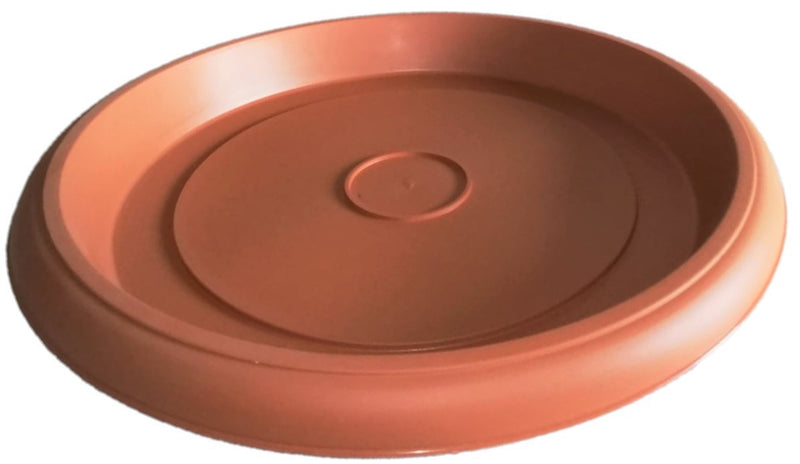 Plastic Round Flower Pot and Saucer. Waterdrop Decor In/Out Planter Plant Pot.