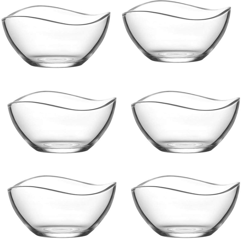 Large Serving Bowl and Set of Six Desert Fruit Salad Ice Cream Bowls, 1880cc & 310cc - VIR291/VIR261