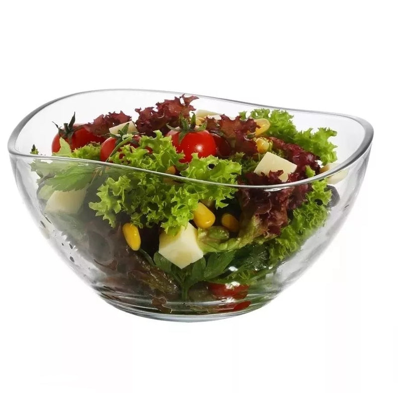 Elegant Glass Serving Bowl - Perfect for Salads, Trifles, and More (1880 ml)