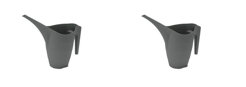 2x Plastic Watering Can. Ergonomic In / Outdoor Flower Watering Pot. (1L / 2L).