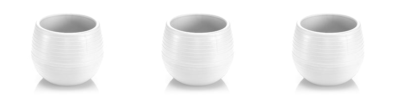 Small Colourful Flower Pot. Decorative Indoor Cactus Pot. (Pack of 3) (0.13L / 0.51L / 1.3L)